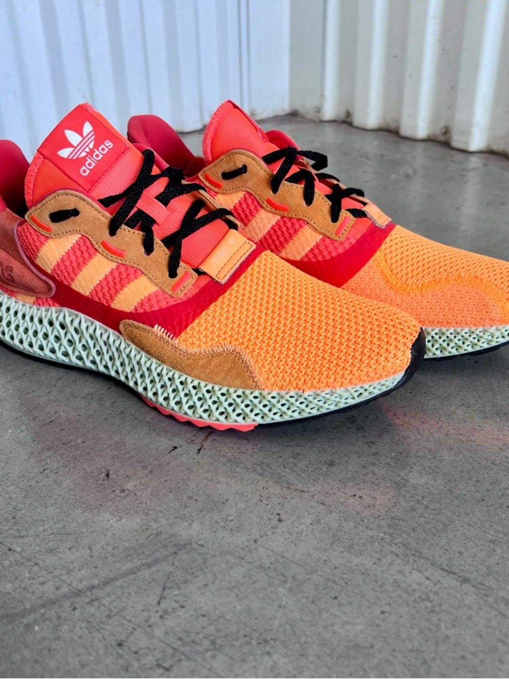 adidas x Sneakersnstuff ZX 4000 4D Sunrise Size 10